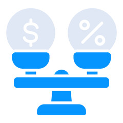 Investments Balance solid duo tone icon