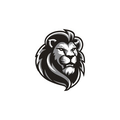 Fototapeta premium Lion head logo animal vector template illustration