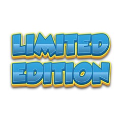 3D Limited edition text poster