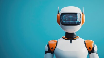 Fototapeta premium Advanced AI society, urban innovation, holographic technology, futuristic design