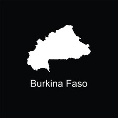 Obraz premium Burkina Faso country map icon