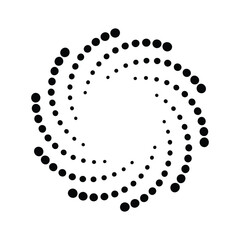 vortex circle logo design element icon