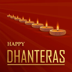 Happy dhanteras festival card