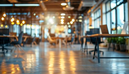 Blurred image of shopping mall and bokeh for background