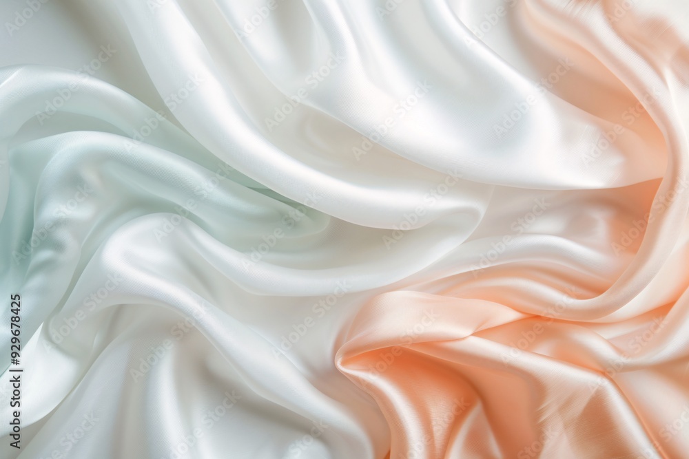 Poster fine silk fabric texture in a soft color palette, offering ample space for text overlay.