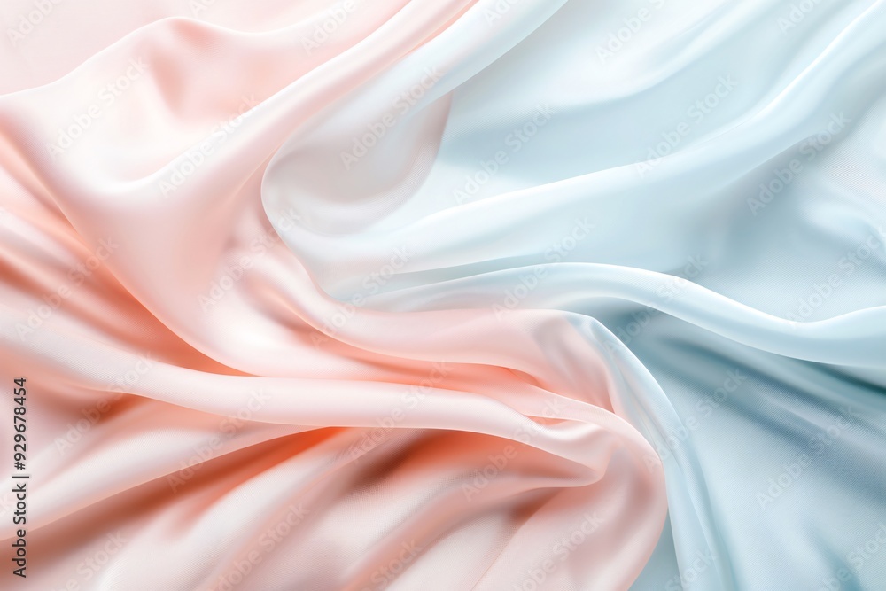 Poster fine silk fabric texture in a soft color palette, offering ample space for text overlay.