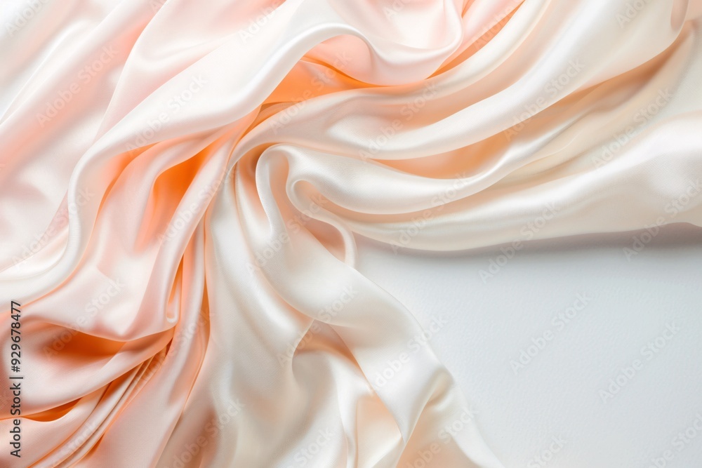 Poster fine silk fabric texture in a soft color palette, offering ample space for text overlay.