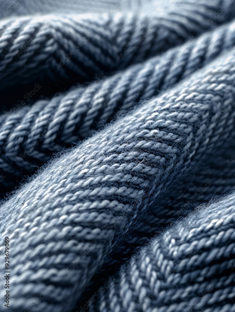 Poster textured herringbone fabric close-up with visible pattern and ample copy space.