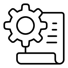 Project line icon