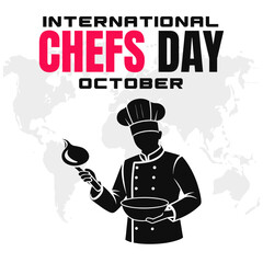 International Chefs Day Vector Culinary Arts and Chef Appreciation Design
