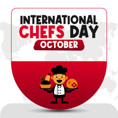 International Chefs Day Vector Culinary Arts and Chef Appreciation Design