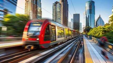 Obraz premium Pirate-themed playground with a large wooden ship structure for children to play on. The ship includes slides and climbing areas, set in a park with surrounding trees. Generative by AI