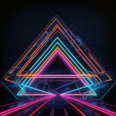 Fototapeta premium Abstract Geometric Shapes And Structures Background