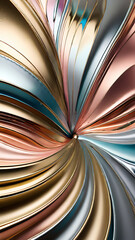 The Iridescent Splash of Metallic Paint The Gleaming Explosion of Shimmering Colors in a Lustrous Burst