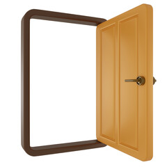 Chocolate Brown 3D Rounded Door Brown