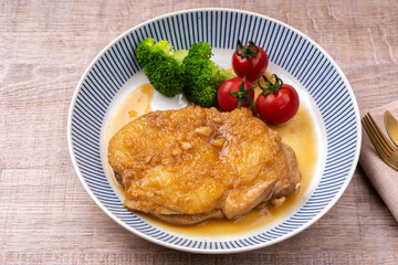 鶏のパイナップルジュース煮