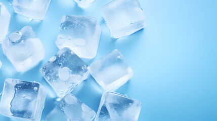 Obraz premium cool summer ice background
