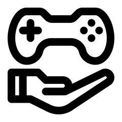 game support, game, service, help, provider, game publisher, game development outline icon