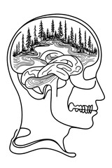 Fototapeta premium Peace of Mind, Harmony With Nature