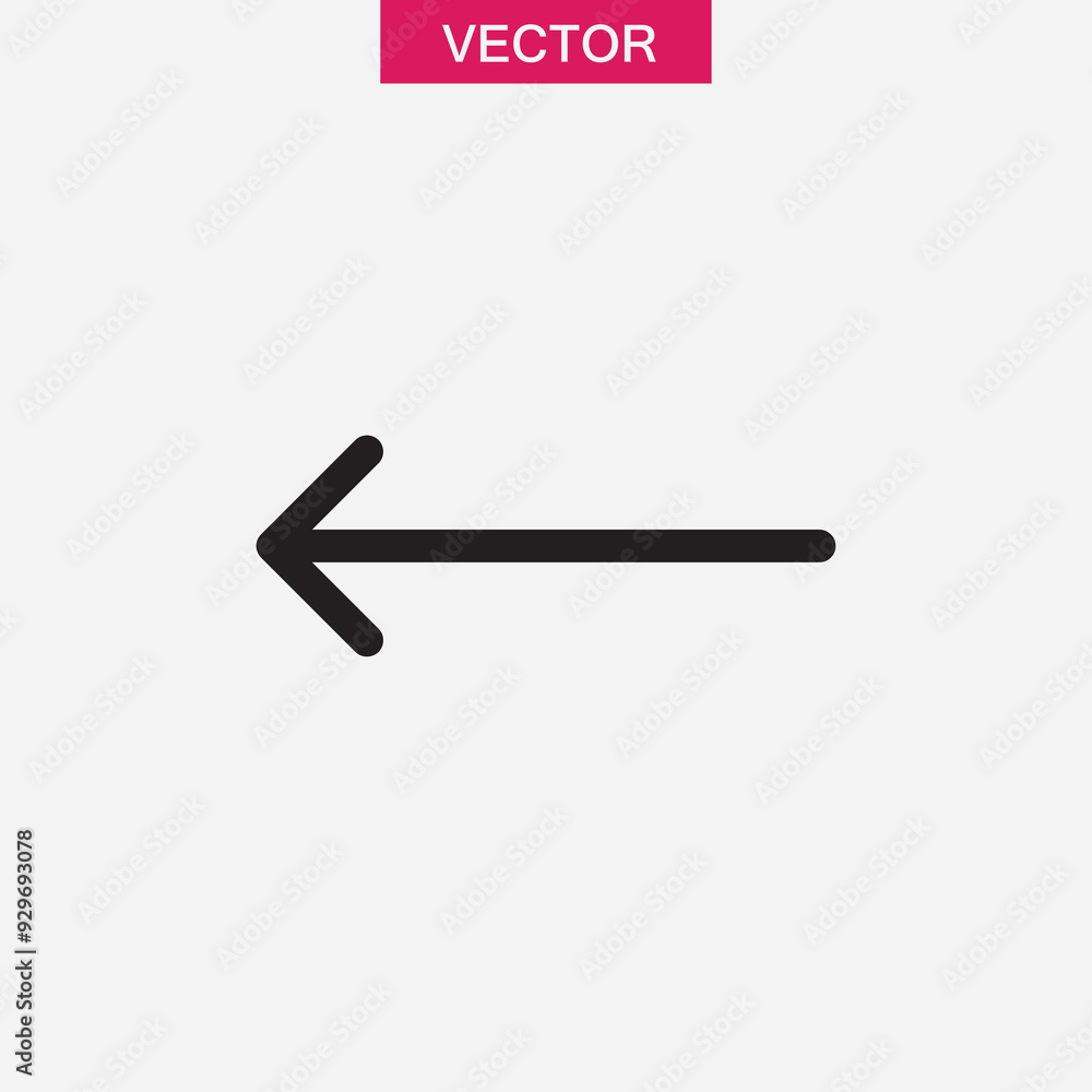 Poster arrow icon vector, arrow sign simple flat black illustration for web and app..eps