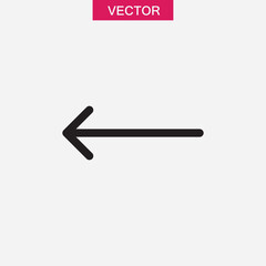 Arrow icon vector,  Arrow sign simple flat black illustration for web and app..eps