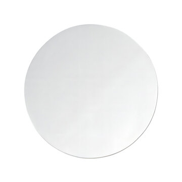 Round mirror isolated on transparent background
