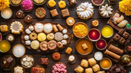 Assortment of Sweet Treats and Delicacies for a Special Occasion.