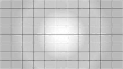 White square grid on gray background, seamless sheet texture of paper, illustration of the business office and the bathroom wall and education.