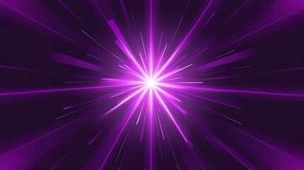 Fototapeta premium Purple animated burst of purple light on dark background, explosion of light
