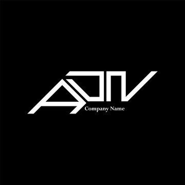 ADN logo design, ADN simple and modern logo. ADN luxurious alphabet design