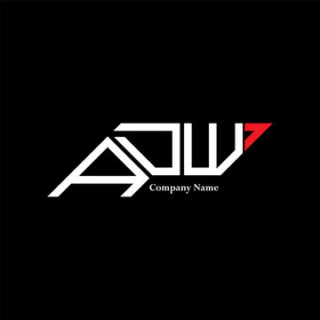 ADW logo design, ADW simple and modern logo. ADW luxurious alphabet design