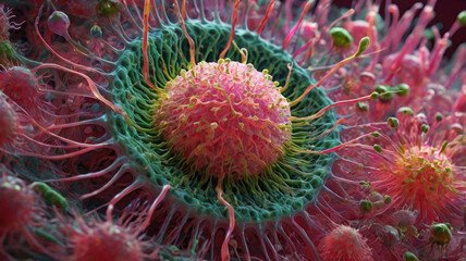 Neisseria gonorrhoeae. Close up macro shot.