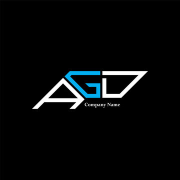 AGD logo design, AGD simple and modern logo. AGD luxurious alphabet design