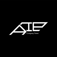 AIP logo design, AIP simple and modern logo. AIP luxurious alphabet design
