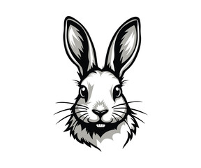 Rabbit head vector