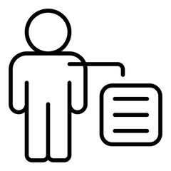 Obraz premium Checkup line icon