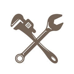 Wrench icon logo design