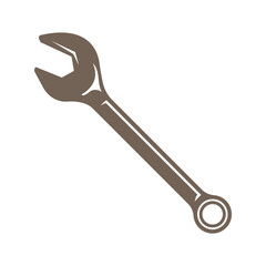 Wrench icon logo design