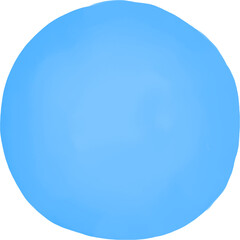water color sphere shaped, blue circle