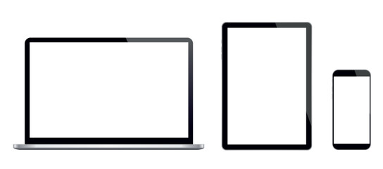 Laptop, tablet and mobile vector illustration eps 10