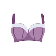 strapless bra modern cartoon. underwire plunge, racerback balconette, maternity sports strapless bra modern sign. isolated symbol vector illustration
