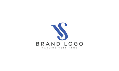 Obraz premium letter SV logo design vector template design for brand.
