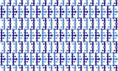 blue and white vintage European background, white and blue fence pattern, blue abstract background repeat seamless style, replete image design for fabric printing patter, vertical strip line