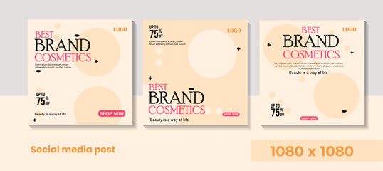 cosmetics social media post