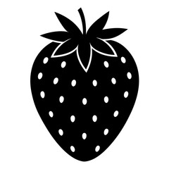 illustration of a strawberry silhouette 