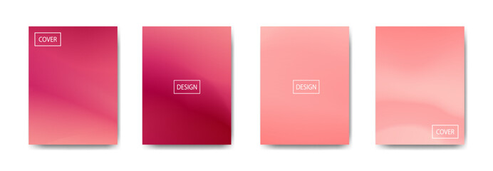 set of abstract background with beautiful gradation color, colorful background for poster flyer banner backdrop.vertical banner.cool fluid background vector illustration