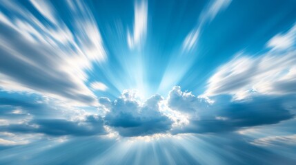 青い空と白い雲