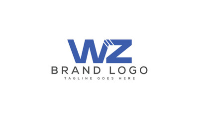letter WZ logo design vector template design for brand.