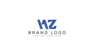 letter WZ logo design vector template design for brand.