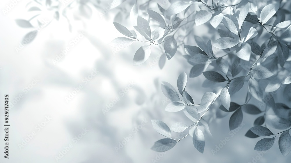 Poster the image is an abstract concept of nature with a blurred background featuring a dappled light effec